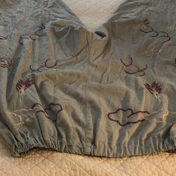 Magnolia pearl Embroidered cotton drawstring pants - Picture 7 of 11